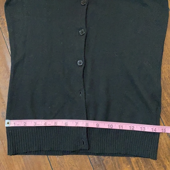 Merona Black Argyle Cardigan Size XS - Picture 5 of 11